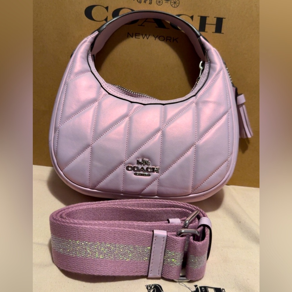 Coach Carmen Quilted Leather Shoulder Bag - Picture 1 of 7